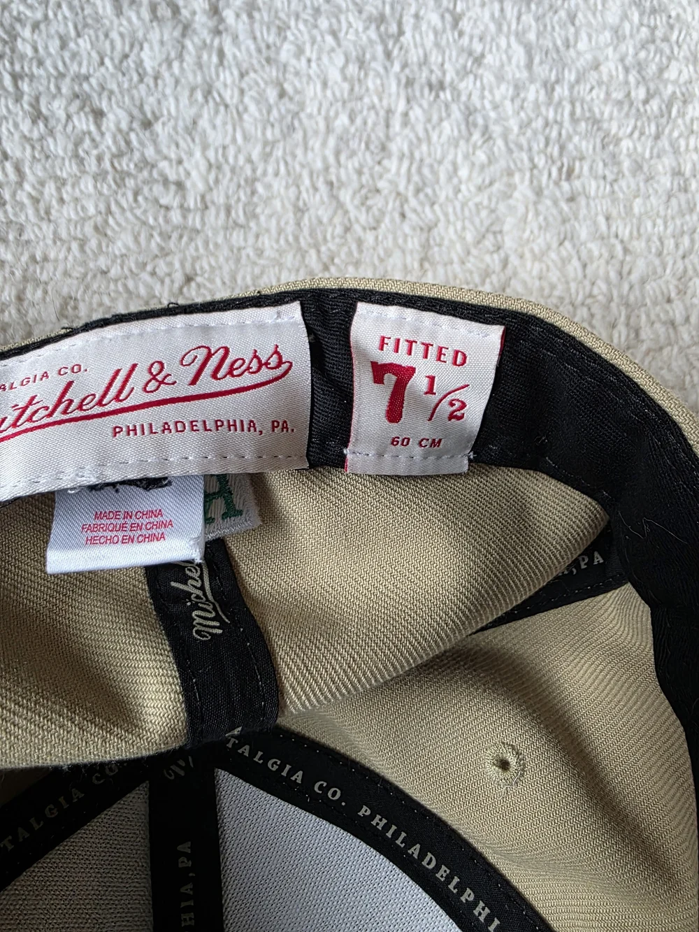 Mitchell & Ness HWC NBA Windy City Logo Fitted Hat 7.5
